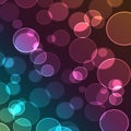 Abstract colorful background digital bokeh effect