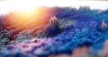 Abstract colorful background. Digital nature art mountain rock or city. Abstract 3d topographic nature landscape. 3D Rendering