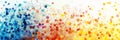 Abstract colorful background with dots and circles. Light multicolor pattern of dots and a gradient