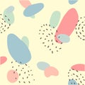 Abstract colorful background with dots and spots.