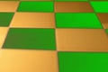 Abstract colorful background of green and golden squares Royalty Free Stock Photo