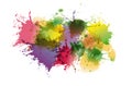 Abstract colorful background of ink stains Royalty Free Stock Photo