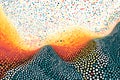 Abstract colorful background made of random small circles. Generative ai