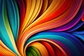 Abstract colorful background, wavy lines in a dynamic shape Royalty Free Stock Photo