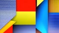 Abstract colorful background with multiple shape object pattern Royalty Free Stock Photo