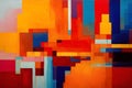 Abstract colorful background, oil painting on canvas, fragment of artwork Royalty Free Stock Photo