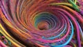 abstract colorful background _A psychedelic swirl of rainbow colors. Pink, orange, yellow, green, blue, and purple spiraling from Royalty Free Stock Photo