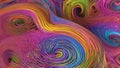 abstract colorful background A psychedelic swirl of rainbow colors. Pink, orange, yellow, green, blue, and purple spiraling Royalty Free Stock Photo