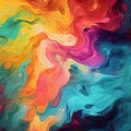 Abstract colorful background. Psychedelic texture.