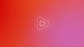 Abstract colorful background with pulsating spreading narrow rings and smaller triangles. Motion. Bright gradient