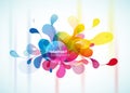 Abstract colorful background reminding flower.