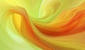abstract colorful background with smooth lines in yellow, orange and green. Royalty Free Stock Photo