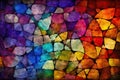 abstract colorful background. stained glass window style art Royalty Free Stock Photo