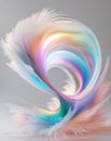 Abstract colorful background with vibrant gradients and smooth curves Royalty Free Stock Photo