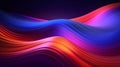 Abstract colorful background with vibrant wavy lines. Generative ai