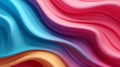 Abstract colorful background with vibrant wavy shapes. Generative ai