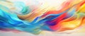 Abstract colorful background with vivid colors, each representing diverse entities, Ai Generated