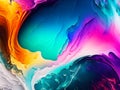 Abstract colorful background wallpaper. Mixing acrylic paints.