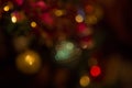 Abstract Colorful Background With Warm Colors. Bokeh Lights Out