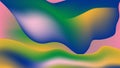 Abstract colorful background with wavy gradien.