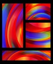 Abstract colorful backgrounds of red, yellow, blue, green, and orange shades Royalty Free Stock Photo