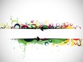 Abstract colorful banner background