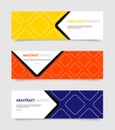 Abstract colorful banners template. Royalty Free Stock Photo