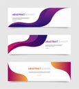 Abstract colorful banners template. Royalty Free Stock Photo