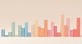 Abstract Colorful Bar Chart Representing Growth and Data Visualization Royalty Free Stock Photo