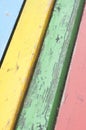 Abstract colorful bench detail Royalty Free Stock Photo