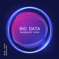 Abstract colorful big data. Fluid gradients banner design.vector