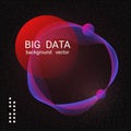 Abstract colorful big data. Fluid gradients banner design.vector