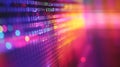 Abstract Colorful Binary Code Data Stream