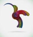 Abstract colorful bird Royalty Free Stock Photo