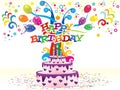 Abstract colorful birthday background Royalty Free Stock Photo