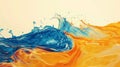 Abstract Colorful Blue orange complementary color Royalty Free Stock Photo