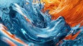 Abstract Colorful Blue orange complementary color Royalty Free Stock Photo