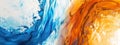 Abstract Colorful Blue orange complementary color Royalty Free Stock Photo