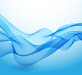 Abstract colorful blue wave background