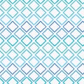 Abstract colorful blueish ombre geometric seamless vector pattern background with brush stroked diamond shapes for