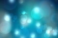 Abstract colorful blur blue texture background with white and blue bokeh circles in soft color style. Template for underwater Royalty Free Stock Photo