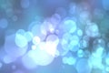 Abstract colorful blur blue texture background with white and blue bokeh circles in soft color style. Template for underwater Royalty Free Stock Photo