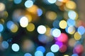 Abstract colorful Blurred Christmas illumination lights Royalty Free Stock Photo