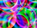 Abstract colorful blurry circles wallpaper