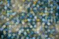 Abstract colorful Bokeh circles Christmas background Royalty Free Stock Photo