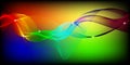 Abstract colorful bright background with waves.