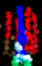 Abstract colorful bright bokeh background of Christmaslight Royalty Free Stock Photo