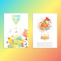 Abstract colorful brochure design template