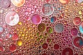 Abstract colorful bubbles creative vivid background