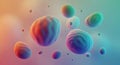 Abstract Fluid Gradient Spheres Background Royalty Free Stock Photo